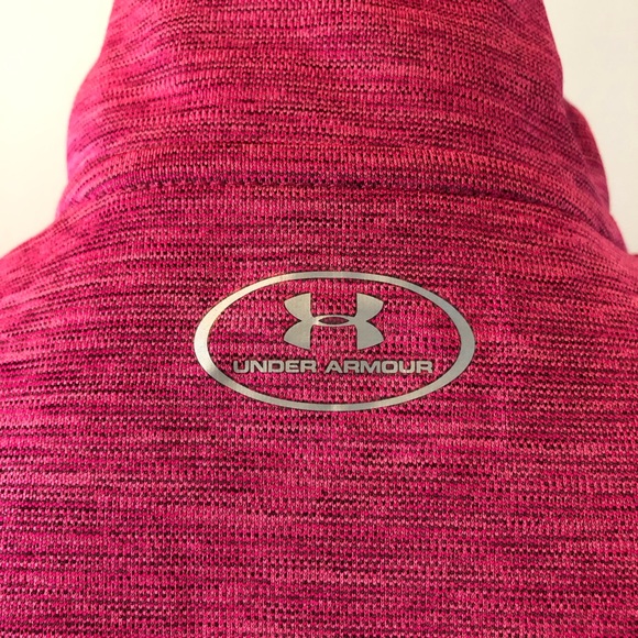 Women's Under Armour Fuchsia Pink 1/4 Zip Long sleeve Pull-over size M - Picture 6 of 11